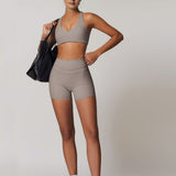 Halo Seamless Bra - Light Grey