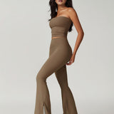 Tapped In Tube Top - Brown