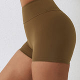 PowerSculpt Mini Shorts – Brown