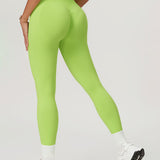 Lowkey Luxe Leggings - Lime Green