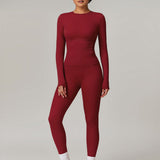 SculptSync Long Sleeve Top – Red