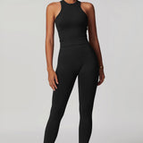 Sleek Edge Tank Top - Black