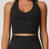 Halter Neck Top - Black