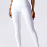 SculptFit Crossover Waist Leggings - White
