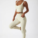 Elevate Sculpt Sports Bra - Off White
