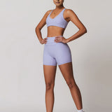 Halo Seamless Bra - Purple