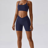 Elevate V-Waist Biker Shorts - Royal Blue