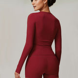 SculptSync Long Sleeve Top – Red