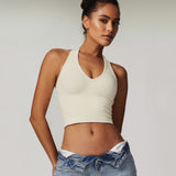 Halter Neck Top - Off White
