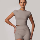 Everyday Seamless Top - Light Grey