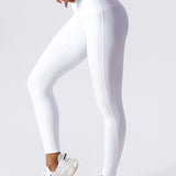 SculptFit Crossover Waist Leggings - White