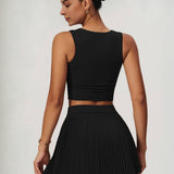 Crop & Conquer Top - Black
