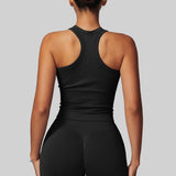 Sleek Edge Tank Top - Black