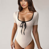 SweetTie Bodysuit – Apricot