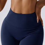 UltraFlex High-Waist Active Shorts - Navy Blue