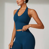 Halter Neck Top - Blue