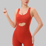 FierceFlex Cutout Romper - Brown
