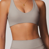 Halo Seamless Bra - Light Grey