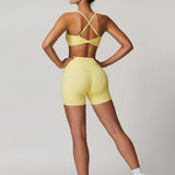 Halo Seamless Bra - Lime Yellow