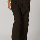 Lightweight Windbreaker Parachute Pants - Black