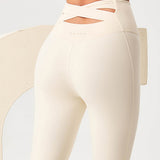 SnatchX Luxe Leggings – Ivory Glow