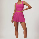 Crop & Conquer Top - Fuchsia