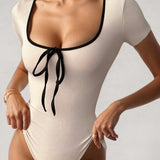 SweetTie Bodysuit – Apricot