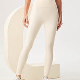 SnatchX Luxe Leggings – Ivory Glow