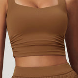 Crop & Conquer Top - Brown