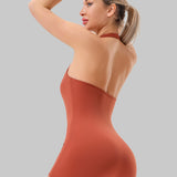 Revival Halter Romper - Rust