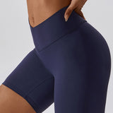 Elevate V-Waist Biker Shorts - Royal Blue