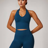 Halter Neck Top - Blue