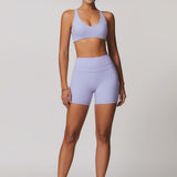 Halo Seamless Bra - Purple