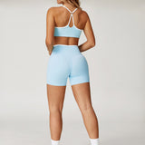 CozyLift Shorts - Light Blue
