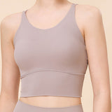 Strappy Aura Sports Bra – Taupe