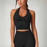 Halter Neck Top - Black