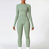 SculptSync Long Sleeve Top – Sea Green