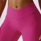 Elevate V-Waist Biker Shorts - Fuchsia Purple