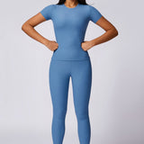 Sleek Fit Active Top - Powder Blue