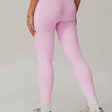 FlexFit High-Waisted Pocket Leggings - Baby Pink