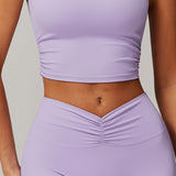 Crop & Conquer Top - Purple