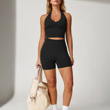 Halter Neck Top - Black