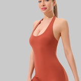 Revival Halter Romper - Rust