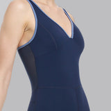 Midnight Mesh Jumpsuit - Navy Blue