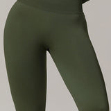 Lowkey Luxe Leggings - Army Green