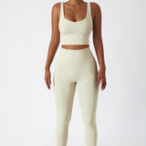 Elevate Sculpt Sports Bra - Off White