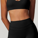 Halo Seamless Bra - Black