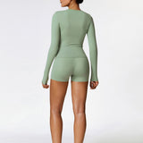 SculptSync Long Sleeve Top – Sea Green