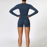 SculptSync Long Sleeve Top – Navy Blue