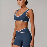 Luna Seamless Bra - Blue